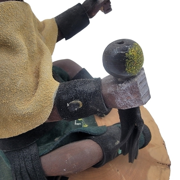 Vintage Mudhead sitting Kachina signed Dada Yazzie - Picture 7 of 11